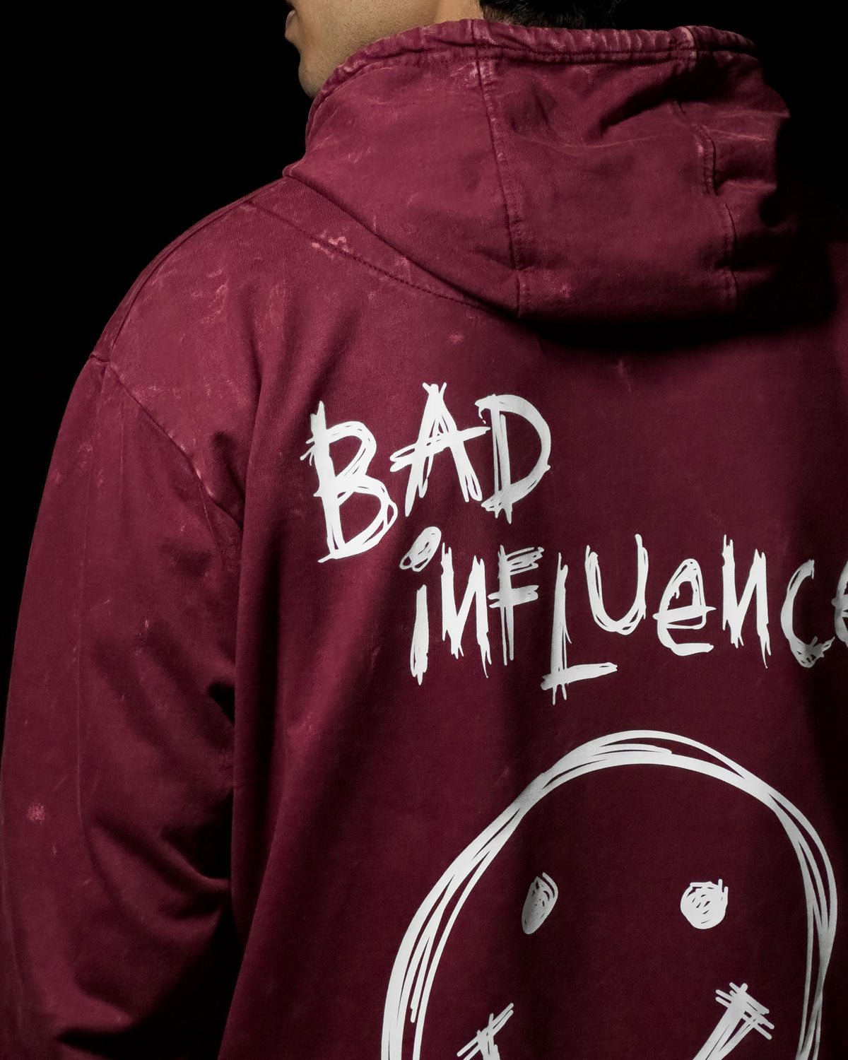 Bad Influence - Stone Wash Hoodie