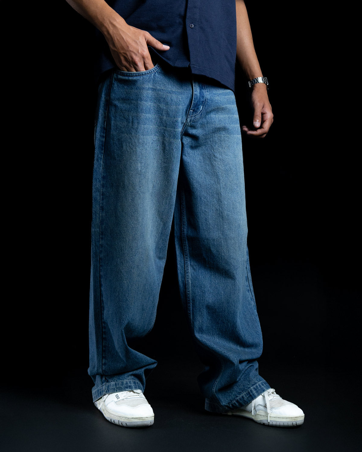 Blue Baggy Denim Jeans - Limited Edition