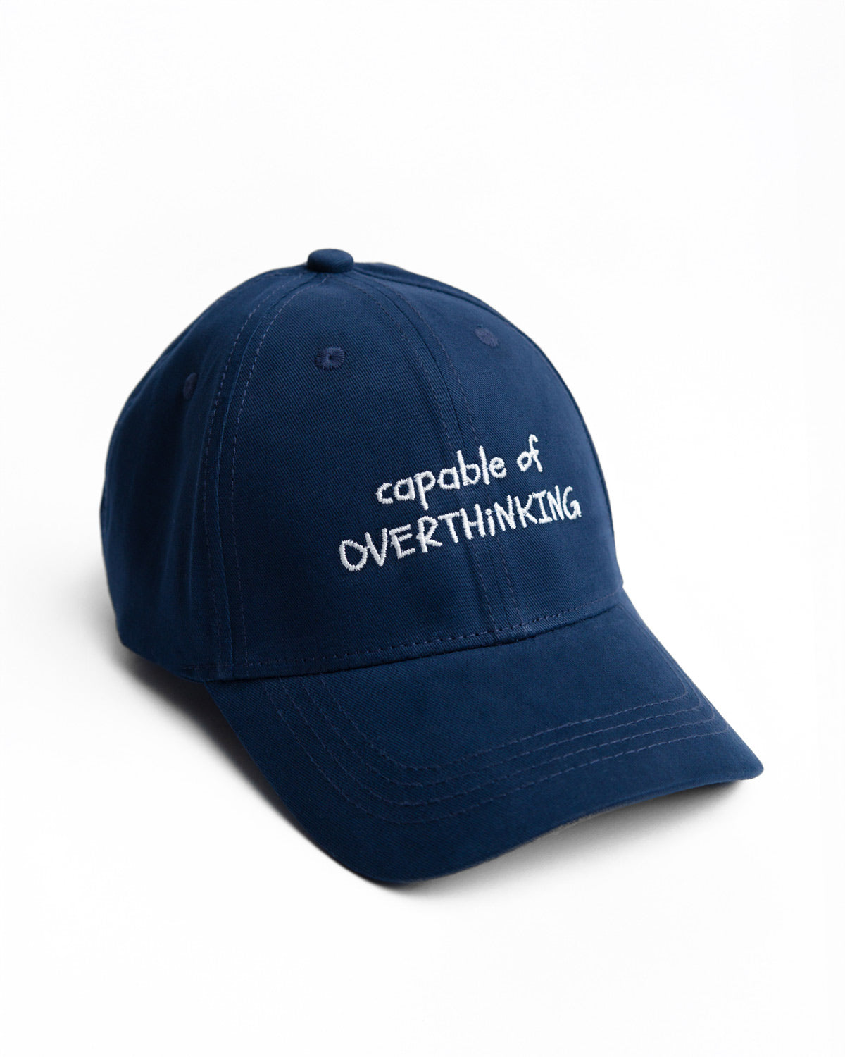 Capable Of Overthinking Embroidered Cap
