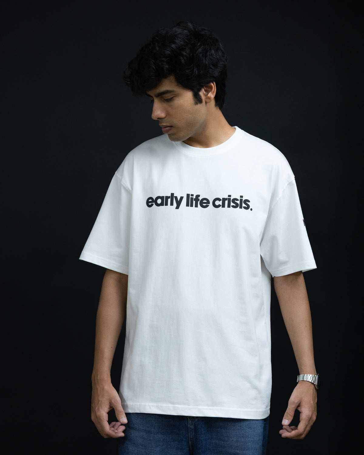 Early Life Crisis - Puff Print Oversized T-Shirt