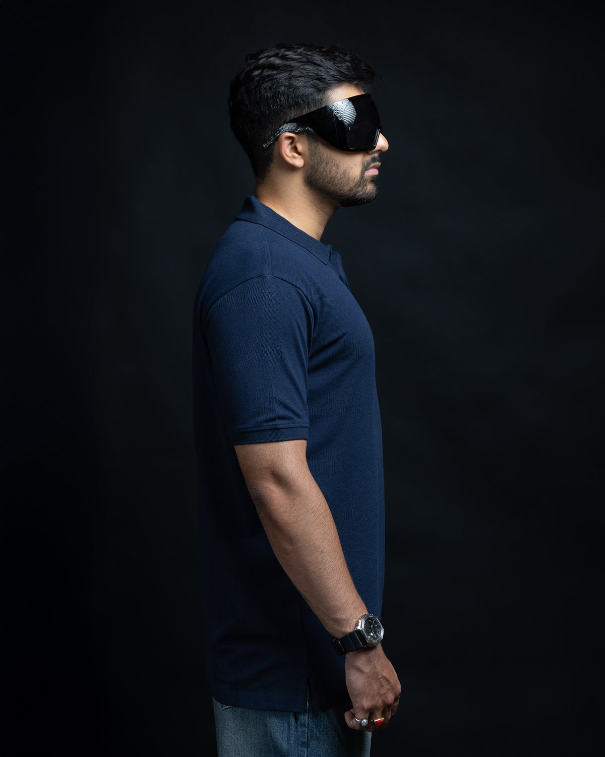 Navy Blue Polo T-Shirt