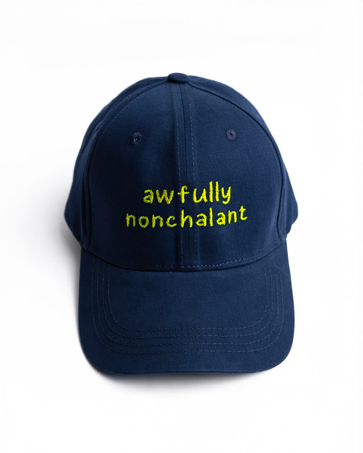 Awfully Nonchalant Embroidered Cap