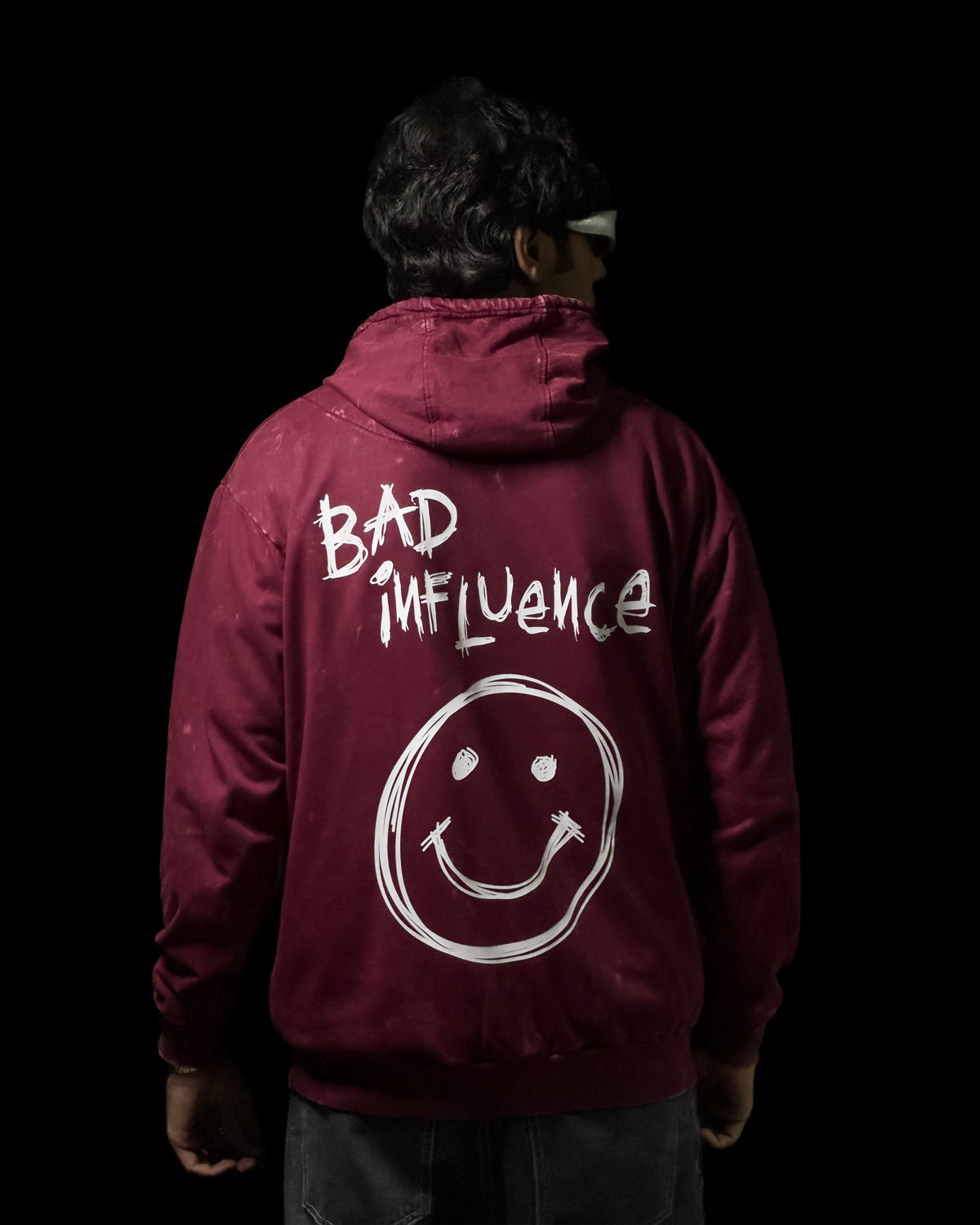 Bad Influence - Stone Wash Hoodie