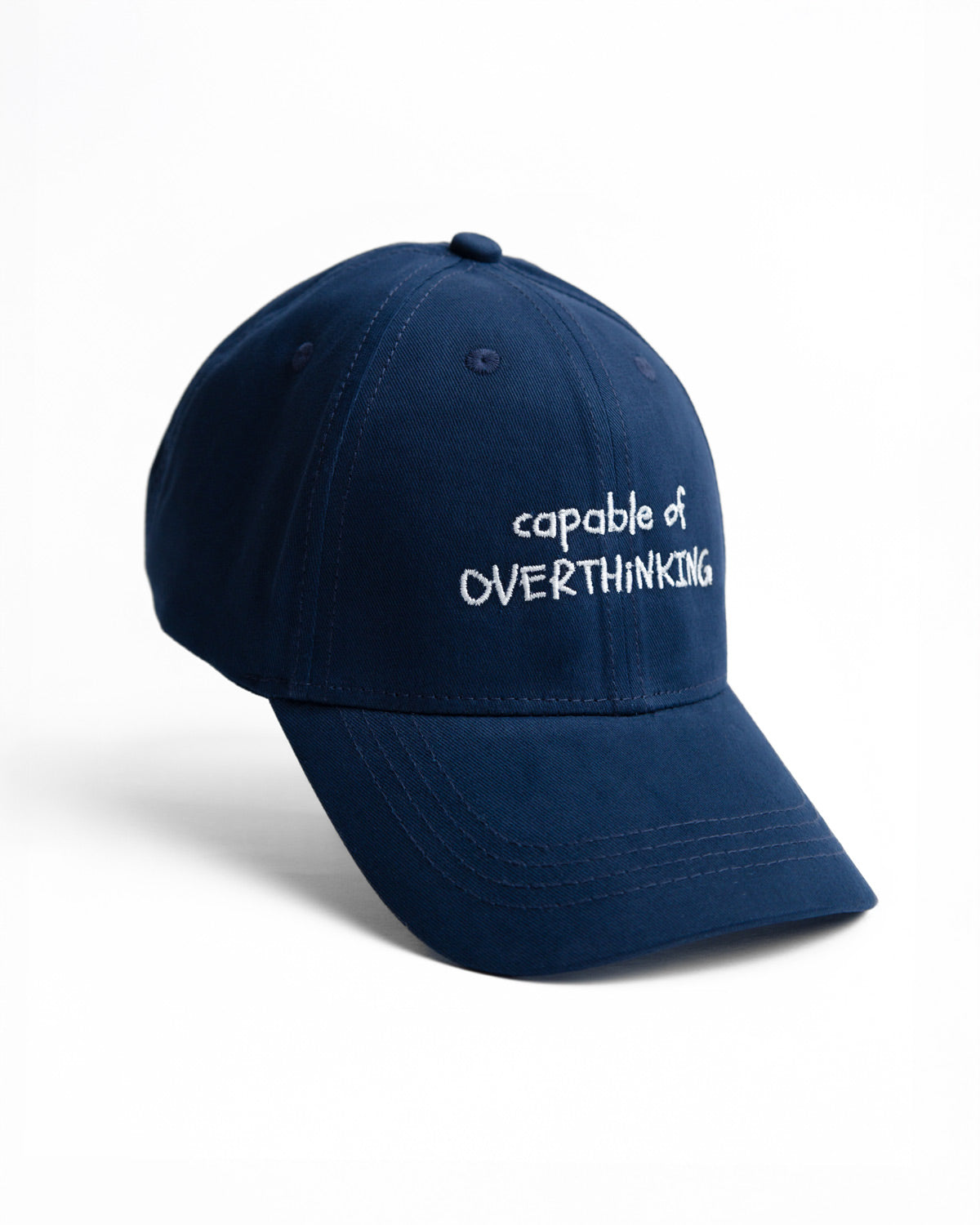 Capable Of Overthinking Embroidered Cap