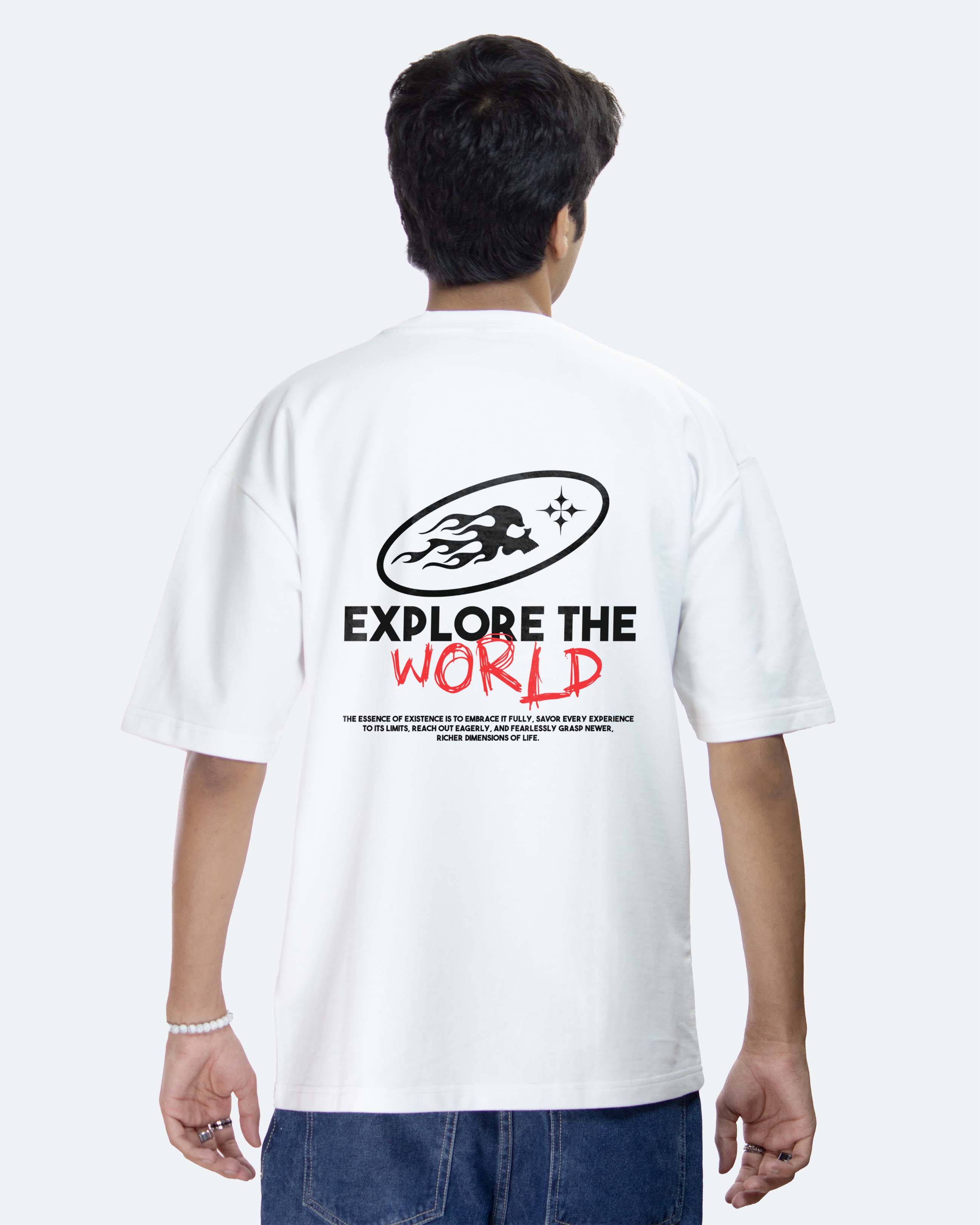 Explore The World - Unisex Oversized T-shirt